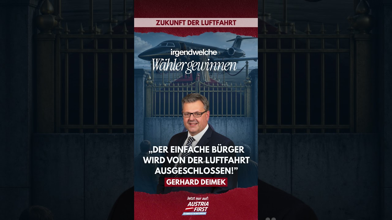 Der einfache Bürger wird von der Luftfahrt ausgeschlossen! - Gerhard Deimek