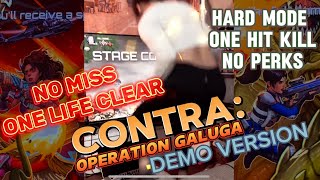 Contra: Operation Galuga Demo | ONE LIFE CLEAR!! | HARD | ONE HIT KILL | NO PERKS!!!