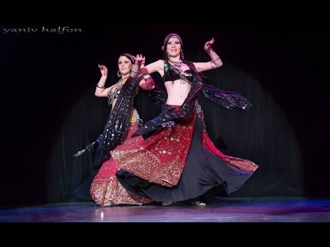 Barbara Giannantoni & Valenteena Ianni perform at The Tribal Massive Bellydance Showcase