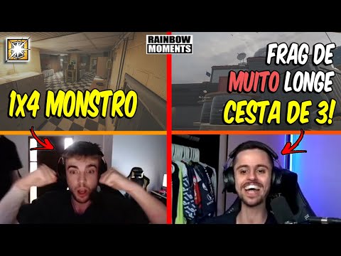 ALEMAO GANHANDO CLUTCH 1x4, HE ABSURDA DO RAZAH, 2 TAPS DO FNTZY E MAIS - MELHORES MOMENTOS LIVES R6