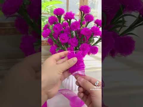 April 22, 2025 Ribbon Flowers/How to make ribbon flower/making with needle/