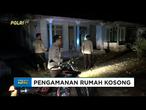POLDA JATIM &amp; POLRES LUMAJANG MENGAMANKAN PERMUKIMAN YANG DITINGGALKAN WARGA AKIBAT ERUPSI SEMERU
