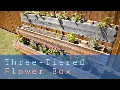 DIY Backyard Planter Box - great for flowers, succulents or herb gardens!