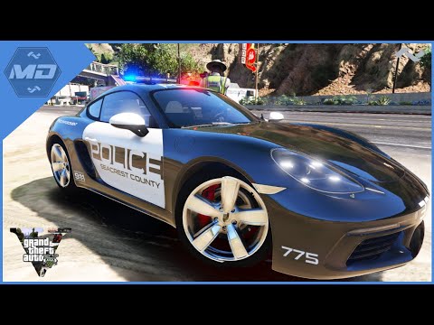 PORSCHE 718 CAYMAN S - SPEED ENFORCEMENT | GTA 5 LSPDFR MOD