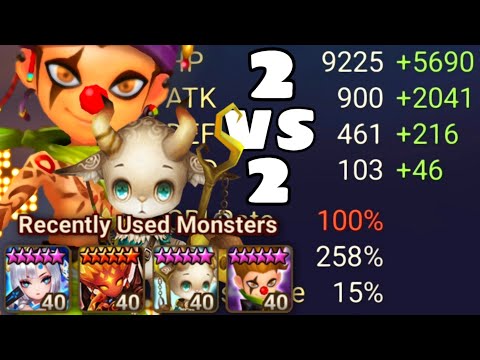 2vs2 TEAM BATTLE Lushen & Dova - Summoners War