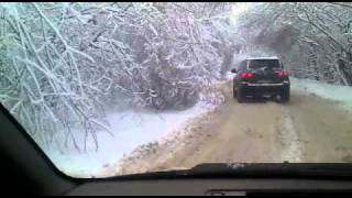 preview picture of video 'Winter mistery trip to Domodedovo airport after an ice rain...'