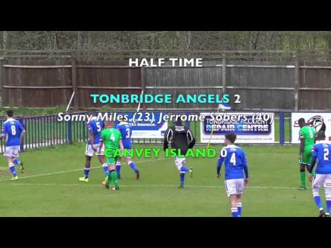 TONBRIDGE ANGELS VS CANVEY ISLAND Match highlights 26/03/2016