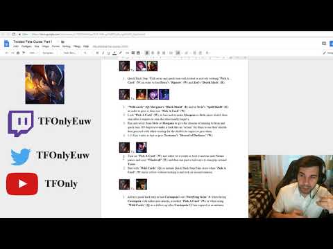 [TF Only] Twisted Fate Guide Season 8 - Part I (Psychological Warfare/Implementations)