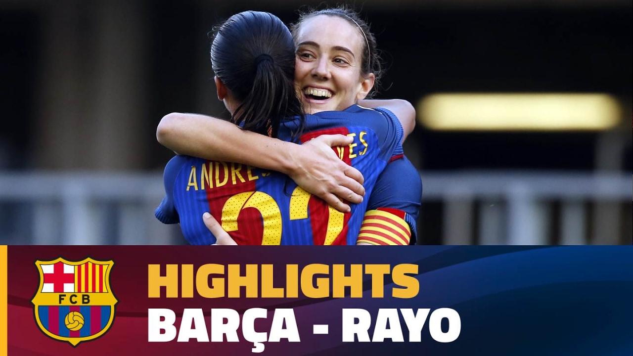 Barcelona [Feminino] 3 vs Rayo Vallecano [Feminino...