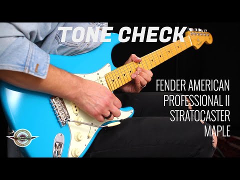 TONE CHECK: Fender American Professional II Stratocaster Maple Fingerboard Demo | No Talking