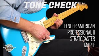 Video thumbnail for TONE CHECK: Fender American Professional II Stratocaster Maple Fingerboard Demo | No Talking by Cream City Music