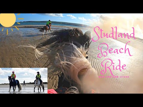 Sian and Gems Studland Beach Ride