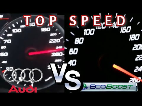AUDI A6 2.0 quattro  TFSI 252 HP VS MONDEO ECOBOOST 2.0  240 HP  - RACE - TOP SPEED - acceleration