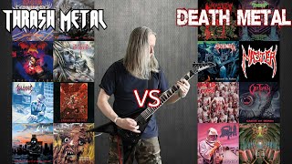 Download lagu Thrash Metal VS Death Metal ( Old School Guitar Riffs Battle) mp3