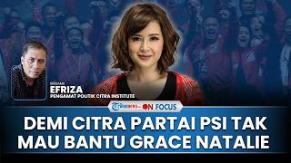 [FULL] PSI Tak Beri Bantuan Hukum Grace Natalie Usai Dilaporkan JK, Pakar: Selamatkan Citra Partai