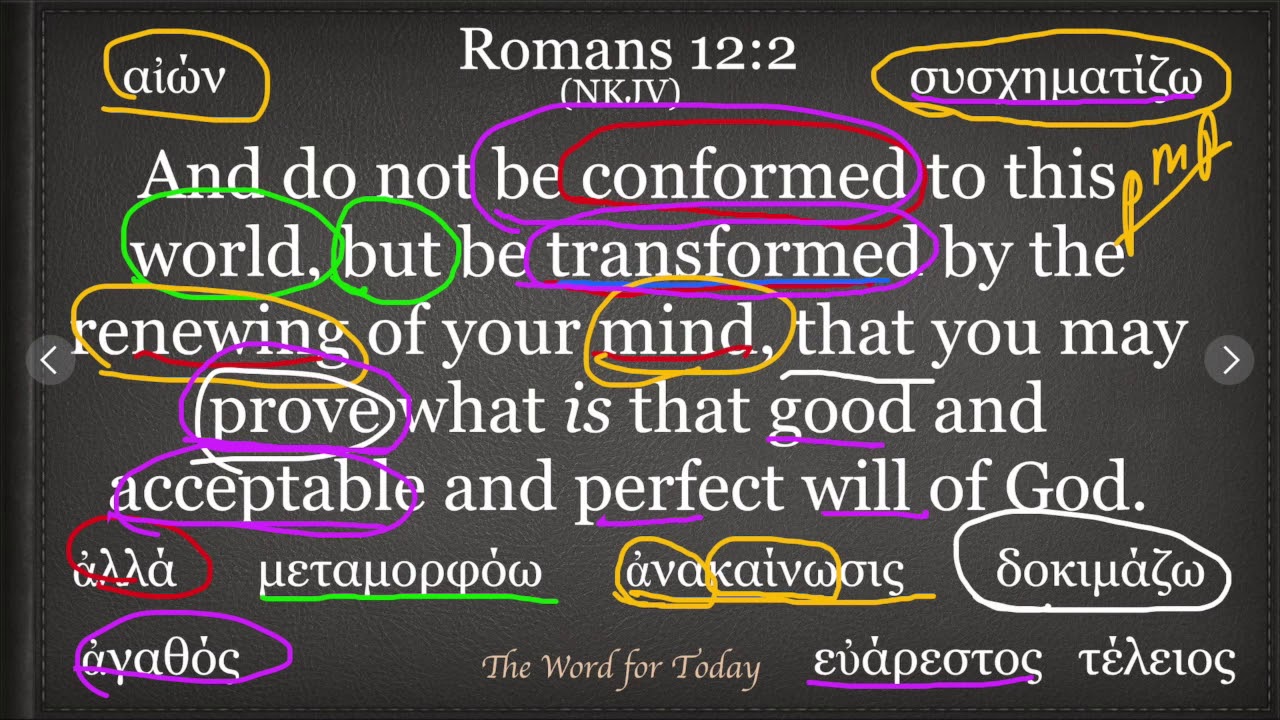 The Word for Today Romans 12:2