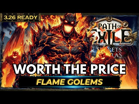 [PoE 3.26] FLAME GOLEMS BUILD GUIDE - PATH OF EXILE SECRETS OF THE ATLAS - POE BUILDS