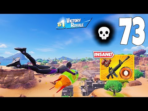 73 Elimination Solo Vs Squads "Zero Build" Gameplay Wins (NEW Fortnite Chapter 7 Season 1 PC)