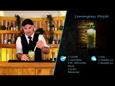 Lemongrass Mojito Cocktail selber mixen | Rezept & Zubereitung | für Anfänger geeignet
