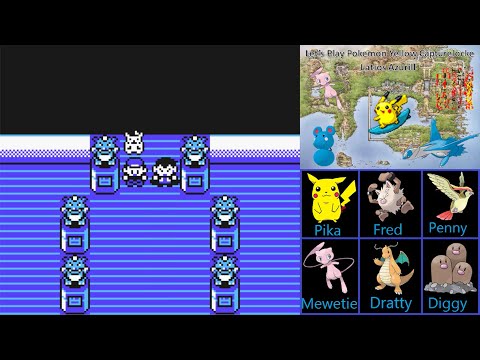 Let's Play Pokemon Yellow Capturelocke:  Part 34 - The Original Elite Four
