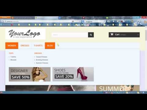 comment modifier header prestashop