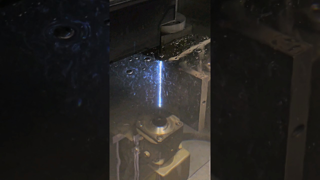 Electrical discharge machining⚡️ EDM Machine in action