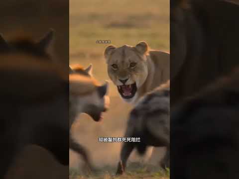 鬣狗群合围带娃母狮，结果整个族群惨遭狮群围剿