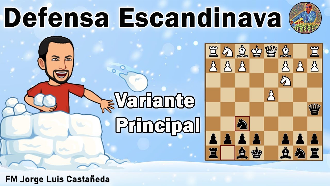 Como jugar la Defensa Escandinava variante principal con 3 Cc3-Da5!