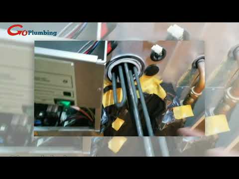 Immersion heater change drain down water tank