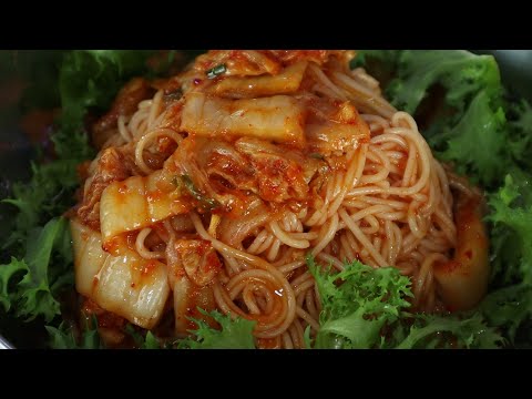 5분만에 뚝딱 만드는 대박집 김치비빔국수