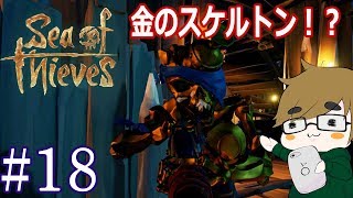 【sea of thieves】#18　例のドクロ雲に再挑戦！金のスケルトンと遭遇！