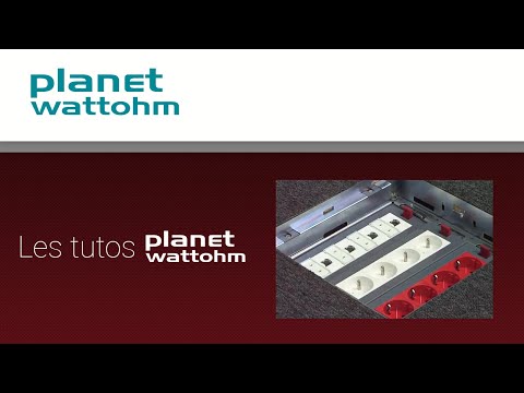 Plancher technique - Installation boîte de sol avec supports horizontaux