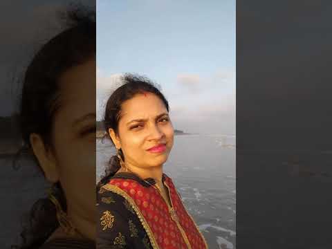 At the sea beach with my father and mother a funny video 😂 please see it