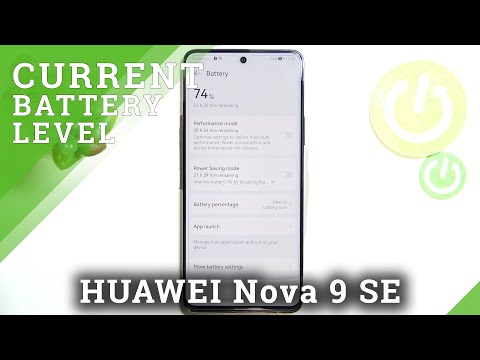 How to Show Battery Percentage on HUAWEI Nova 9 SE - Enable Battery Percentage