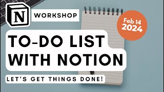 How to BUILD your To-Do List & Task Manager with Notion! | Track your to-do's easily!