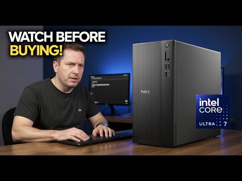 Dell Tower Desktop ECT1250 - Intel Core Ultra 7-265 Processor, UHD Graphics, 32GB Memory, 1TB M.2 SSD, 3.0 SD Card Reader, Wired Keyboard and Mouse, Windows 11 Home, Basic Onsite Service video review thumbnail