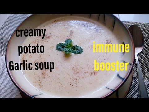 Garlic and potato soup/Yiga okufumba soup #kids #fluandcough #asmr #roadto1k .
