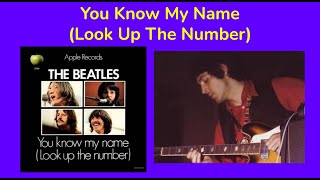 History Of &#39;You Know My Name (Look Up The Number)&#39;