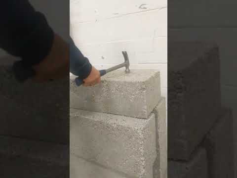 Strike test - Styrofoam Concrete Blocks