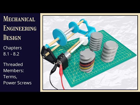 Shigley 8.1 - 8.2 | Threaded Members | Power Screws