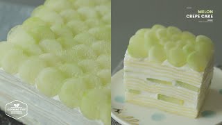 멜론 크레이프 케이크 만들기 : Melon Crepe Cake Recipe | 4K | Cooking tree