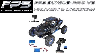 FPS Preview & Unboxing: WLtoys / S-Idee 12428 B RC Buggy Monstertruck 2.4G Elektro 1:12 RTR Deutsch