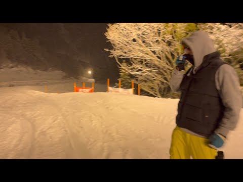 Night Snowboard @ Kandatsu Snow Resort