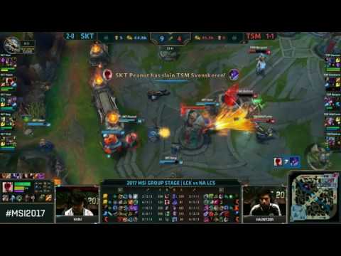 SKT vs TSM Highlights - MSI 2017 - Day 2 Group Stage - SK Telecom T1 vs Team Solo Mid