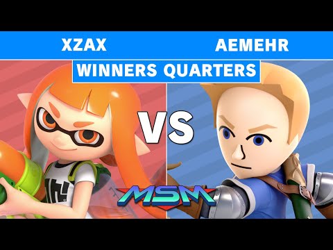 MSM 191 Scarz | Xzax (Inkling) vs Aemehr (Mii swordfighter) Winners Quarters - Smash Ultimate