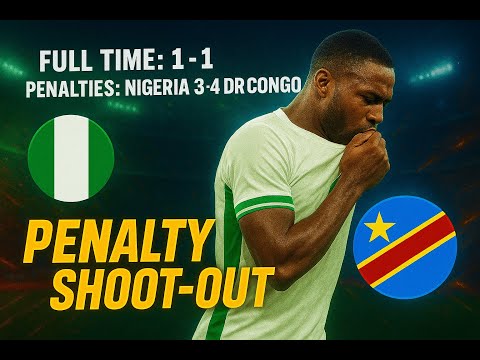 Full Penalty Shootout – Nigeria vs DR Congo | 2026 World Cup African Play-Off Highlights