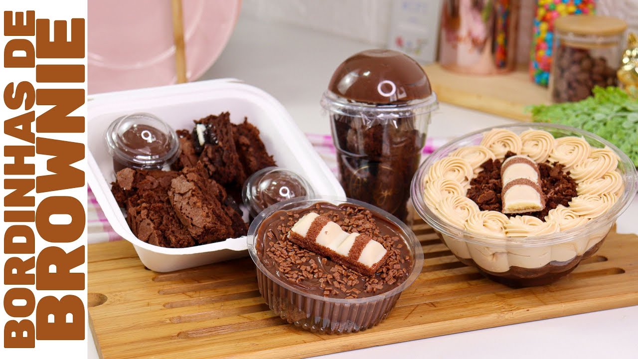 BORDINHAS DE BROWNIE: 4 IDEIAS DE PRODUTOS PARA VOCÊ FATURAR MUITO E APROVEITAR 100% DO SEU BROWNIE!