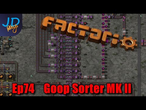 Goop Sorter MK II Ep74 | Factorio Biter Hell | Gameplay, Lets Play