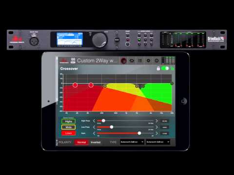 dbx DriveRack PA2 Custom Speaker and Amplifier Setup