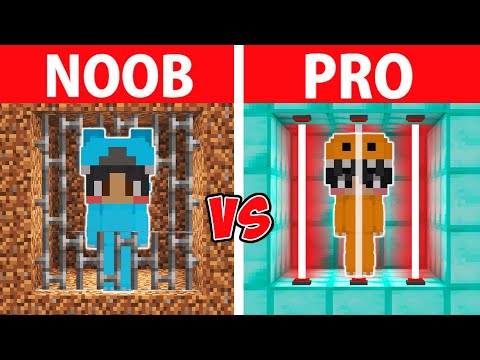 Omz - NOOB Vs PRO: Prison ESCAPE BUILD CHALLENGE Minecraft!